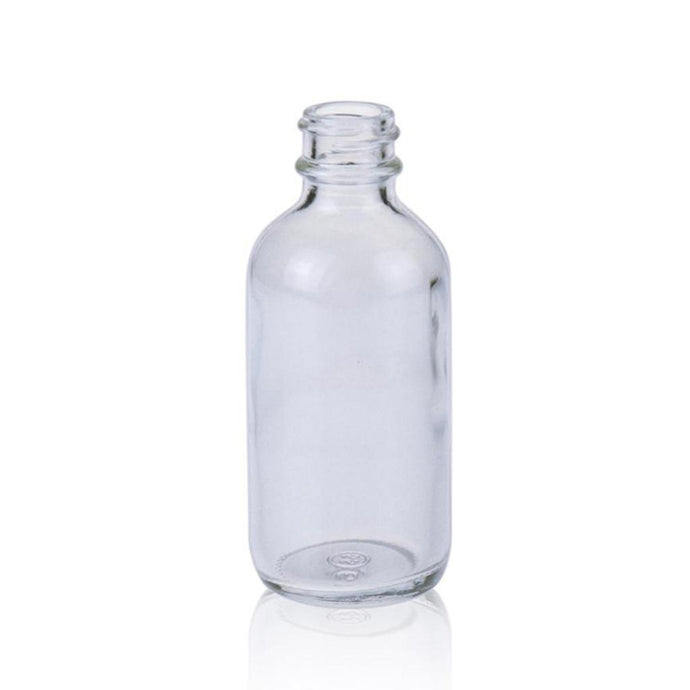120mL 22-400 Boston Round Clear Glass Bottle 48.8×112.73mm,  24 pcs/pk.