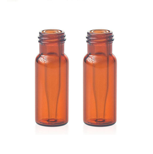 2mL 12×32mm Amber 9-425 Screw Thread Vial Bottom with Integrated 0.2 ml Glass Micro-insert no Label. 100pcs/pk.