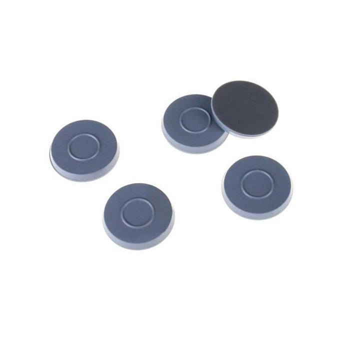 20mm Moulded Grey Butyl Septa one ring 3.0mm Thick. 100pcs/pk.
