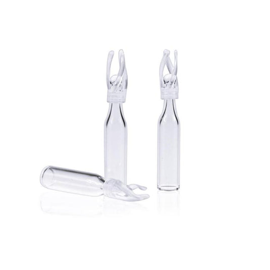 6×29mm Insert Clear Glass Conical Base with Polyspring. 100pcs/pk.