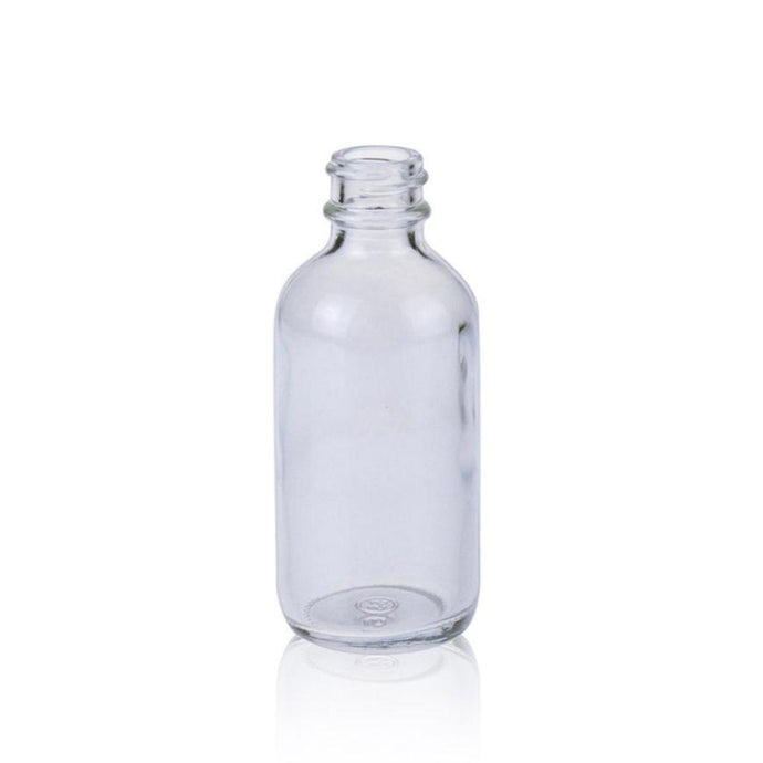 60mL 20-400 Boston Round Clear Glass Bottle 38.6×93.66mm,  48 pcs/pk.