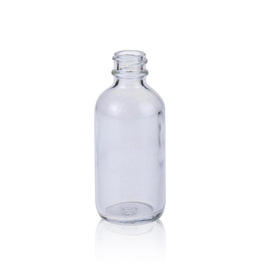 60mL 20-400 Boston Round Clear Glass Bottle 38.6×93.66mm,  48 pcs/pk.