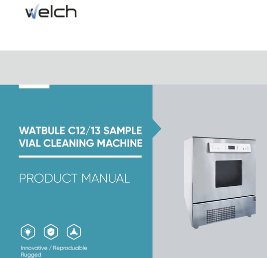 Watbule C12 13 Sample Vial Cleaning Machine