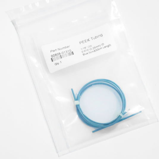 0.01"ID, 1/16" OD Peek Tube, Blue