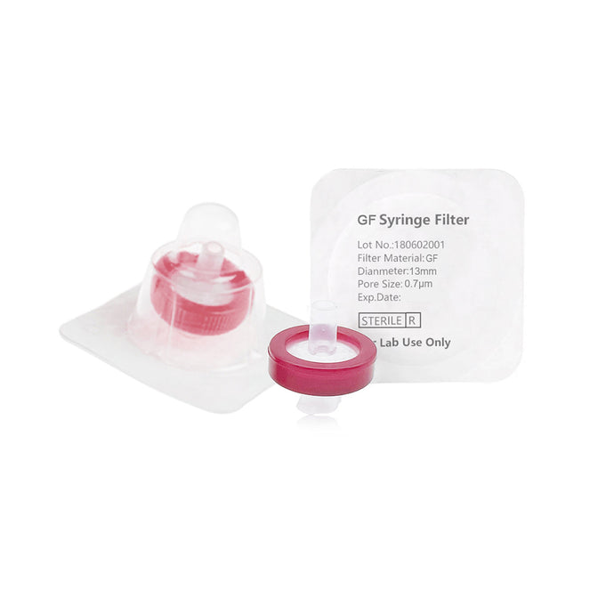 Syringe Filter, GF,  Sterile, Dia. 13mm, Pore 0.7μm, 100pcs/pk, 10pk/case