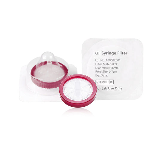 Syringe Filter, GF,  Sterile, Dia. 25mm, Pore 0.7μm, 50pcs/pk, 10pk/case