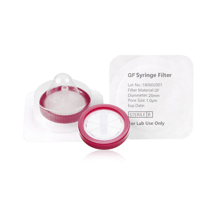 Syringe Filter, GF,  Sterile, Dia. 25mm, Pore 1.0μm, 50pcs/pk, 10pk/case