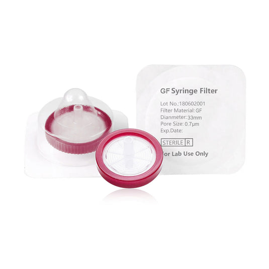 Syringe Filter, GF,  Sterile, Dia. 33mm, Pore 0.7μm, 50pcs/pk, 10pk/case