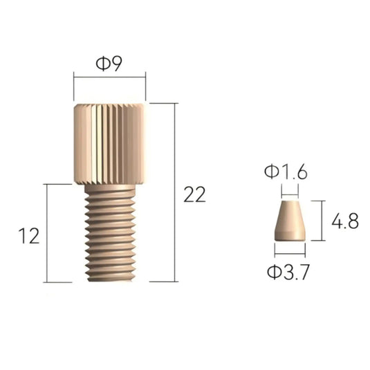 PEEK Fitting, 1/4-28 Thread, 1/16