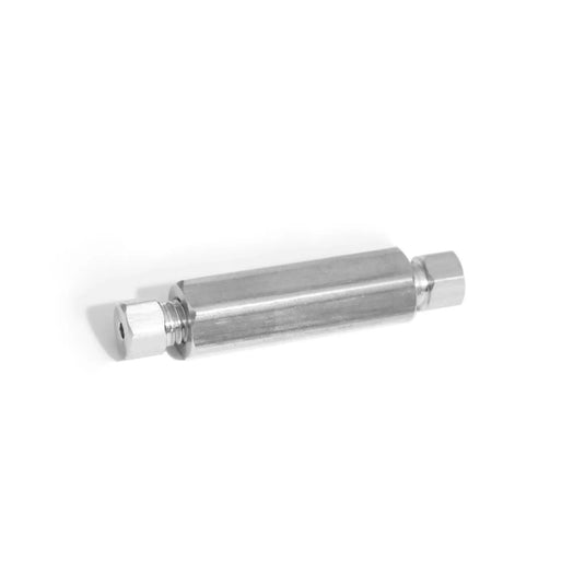 1/16" Stainless Steel Union with Screws and Ferrules, including 1 Union, 2 Screws and 2 Ferrules