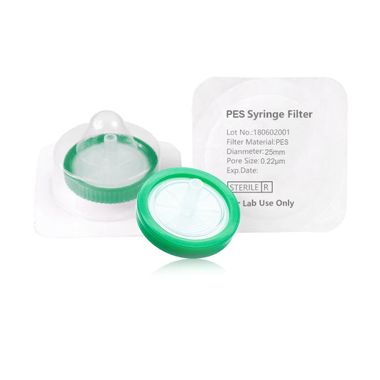 Syringe Filter, PES, Sterile, Dia. 25mm, Pore 0.22μm, 50pcs/pk, 10pk/case
