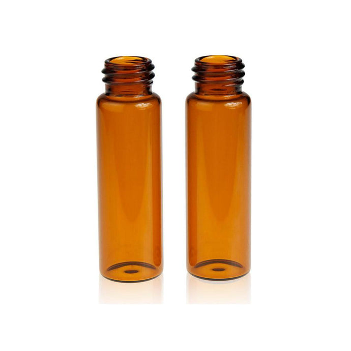 16mL Amber Glass 22×72.5mm 18-400 Screw Thread Sample Vial. 100 pcs/pk.