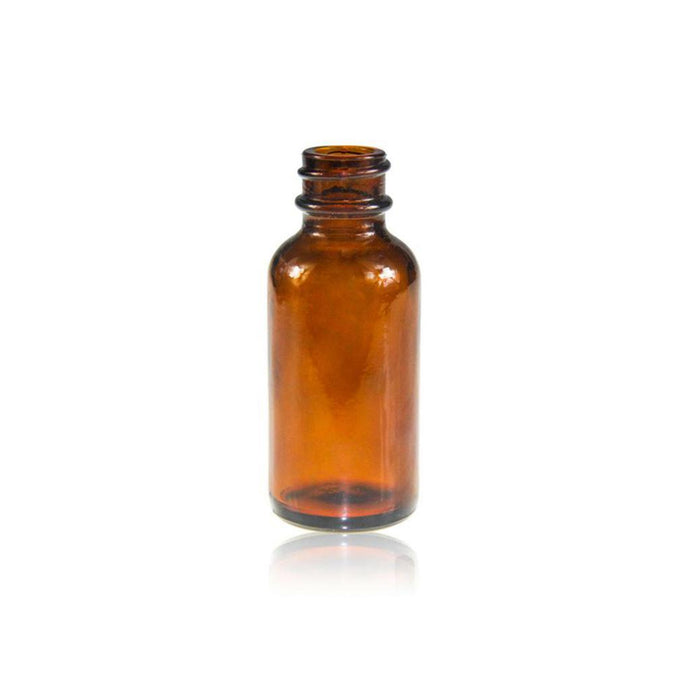 30mL 20-400 Boston Round Amber Glass Bottle 32.8×78.58mm,  48 pcs/pk.