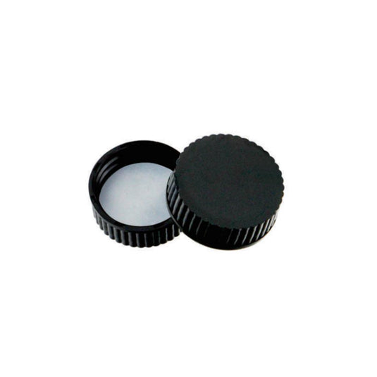 33-400 White Closed PP Top Cap, with White PE Septa 1.0mm Thick.  8 pcs/pk