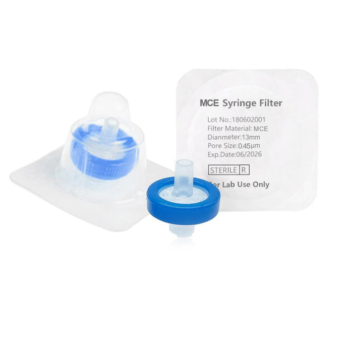Syringe Filter, MCE, Sterile, Dia. 13mm, Pore 0.45μm, 100pcs/pk