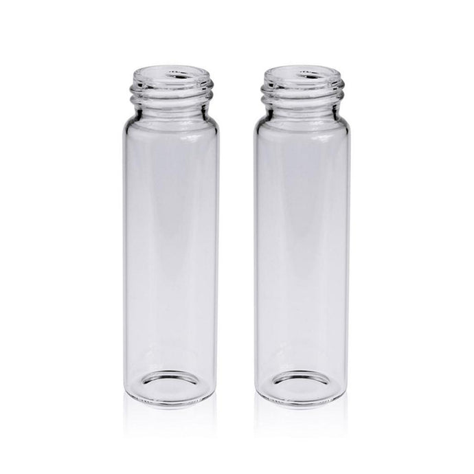 40mL Clear Glass 27.5×95mm 24-400 Screw Thread Sample Vial. 100 pcs/pk, 12pk/case.