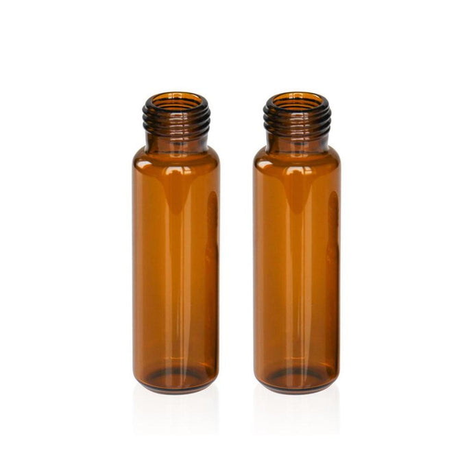 20mL Amber Glass 22.5×75mm Precision Screw Headspace Vial, 100 pcs/pk, 24pk/case.