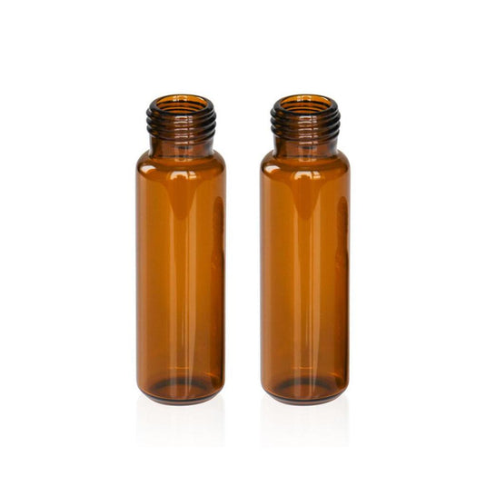 20mL Amber Glass 22.5×75mm Precision Screw Headspace Vial, 100 pcs/pk, 24pk/case.