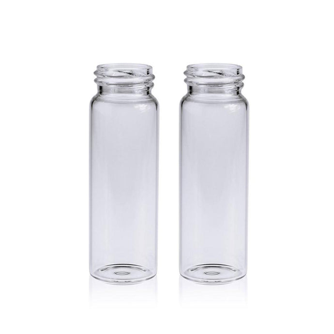 30mL Clear Glass 27.5×84mm 24-400 Screw Thread Sample Vial. 100 pcs/pk, 12pk/case.