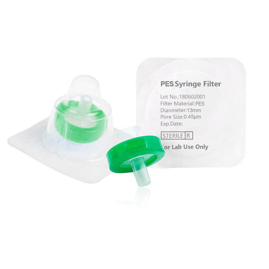 Syringe Filter, PES, Sterile, Dia. 13mm, Pore 0.45μm, 100pcs/pk