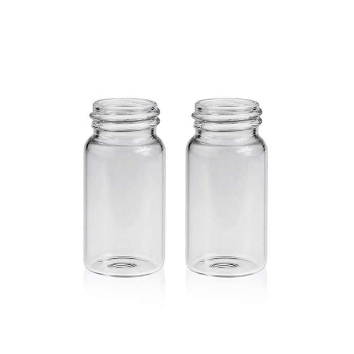 20mL Clear Glass 27.5×57mm 24-400 Screw Thread Sample Vial. 100 pcs/pk, 16pk/case.