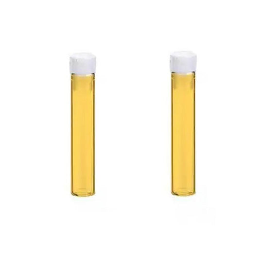 1mL 8×40mm Flat Base Amber Glass Shell Vial with Plug. 200pcs/pk.