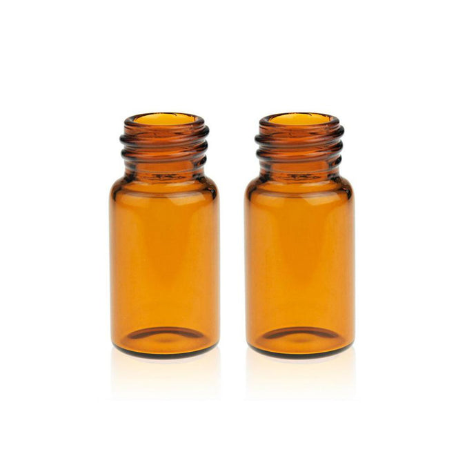 3mL Amber Glass 16×33mm 13-425 Screw Thread Sample Vial. 100 pcs/pk.