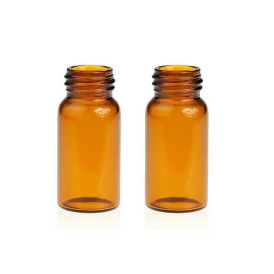 5mL Amber Glass Sample Vial 18x40mm 15-425 Screw Thread. 100pcs/pk.
