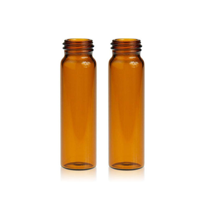 8mL Amber Glass 17×60mm 15-425 Screw Thread Sample Vial. 100 pcs/pk.