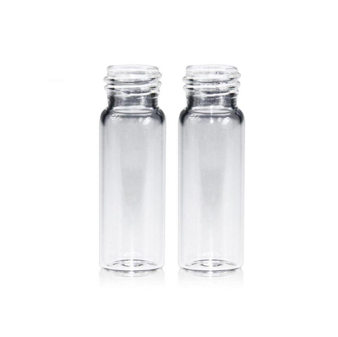 4mL Clear Glass 15×45mm Flat Base 13-425 Screw Thread Vial no Label, 100pcs/pk, 30pk/case.