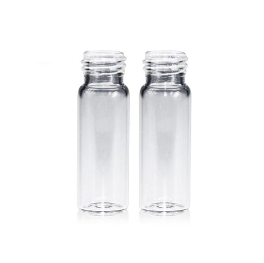 4mL Clear Glass 15×45mm Flat Base 13-425 Screw Thread Vial no Label, 100pcs/pk, 30pk/case.